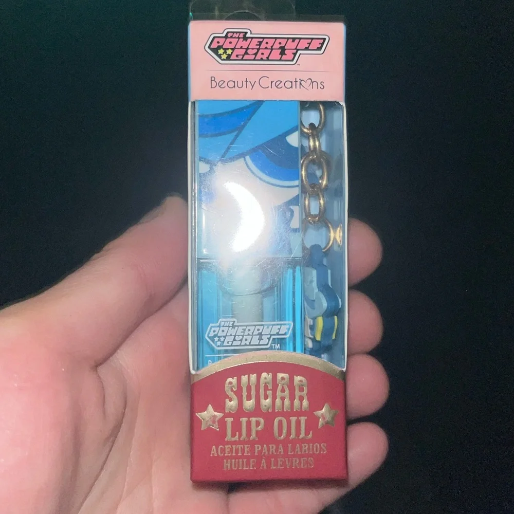 The Powerpuff Girls Beauty Creations- Bubbles “Sugar” Lip Oil + Keychain